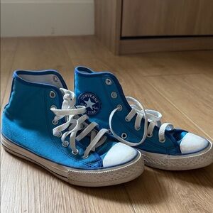 Converse Kids Teal High-Top Sneakers, Customized